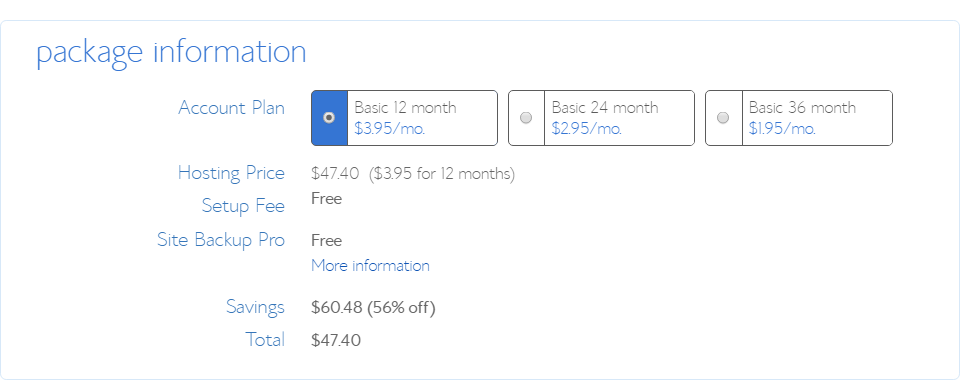 Bluehost-plans