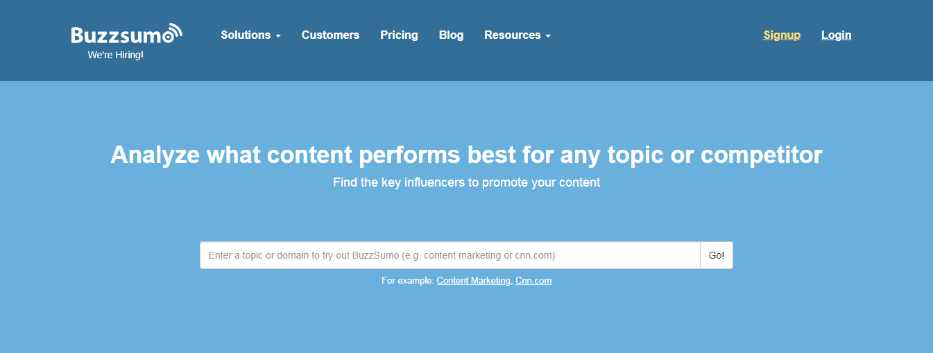 buzzsumo-search-box